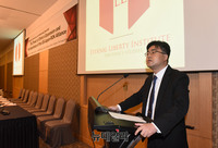 [포토] '중국팽창의 위험과 한미일 동맹의 중요성 토론회' 축사하는 이호 목사