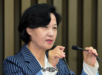 [포토] 더불어민주당 원내대표 경선, 인사말 하는 추미애