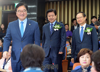 [포토] 입장 하는 우원식-홍영표-노웅래