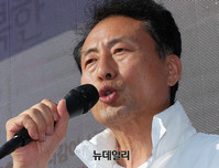 [포토] 수원 유세 나선 임해규 경기교육감 후보