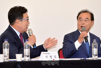 [포토] 팽팽한 토론 이어가는 서병수-오거돈