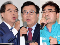 [포토] 6.13지방선거 D-5, 한 자리 모인 부산시장 후보들