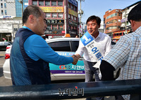 [포토] 구미 찾은 오중기 경북지사 후보