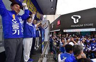 [포토] 경북 '오중기-허대만' 지원유세 나선 추미애