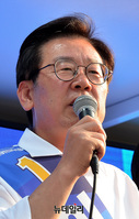 [포토] 경기 광주 찾아 유세하는 이재명