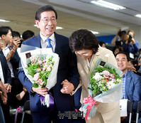 [포토] 3선 성공한 박원순 서울시장