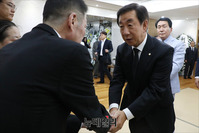 [포토] 김종필 전 총리 빈소 찾은 김성태