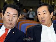 [포토] 대화 나누는 김성태-안상수