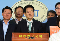 [포토] 당 대표 출마선언 하는 정동영 민평당 의원