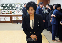 [포토] 노회찬 빈소 나서는 추미애