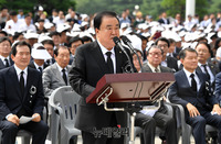 [포토] 故 노회찬 의원 영결사 하는 문희상 국회의장