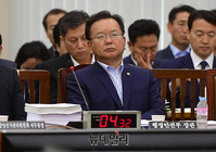 [포토] 국회 행안위 회의 참석한 김부겸 장관