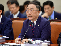 [포토] 국회 정무위서 발언하는 홍남기 국무조정실장