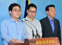 [포토] 북한 인권 개선 촉구 하는 지성호 나우 대표