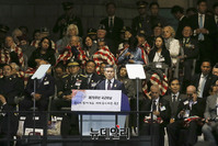 [포토] 제70주년 국국의날 기념식 환영사 하는 정경두 국방부 장관