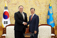 [포토] 방북 직후 청와대 찾은 마이크 폼페이오 미 국무부 장관