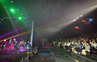 [포토] BTS 무대 관람하는 文대통령