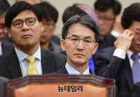 [포토] 국정감사 참석한 정필모 KBS부사장