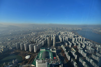 [포토] 미세먼지층에 갇힌 서울도심