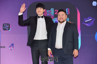 [포토] 류근지-송영길, 훈훈한 미소