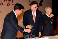 [포토] 건배하는 이낙연-박성택-손경식