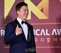 [포토] 배우 정성화, 한국뮤지컬어워즈 홍보대사의 웃음