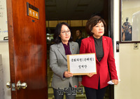 [포토] 손혜원 민주당 의원 징계안 제출하는 김순례-김현아