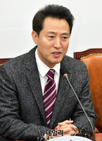 [포토] 인사말 하는 오세훈 한국당 당대표 후보