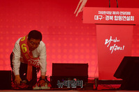 [포토] 김광림 최고위원 후보 "자유민주·시장경제 지켜낼 것"