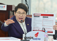 [포토] 환노위관련 발언하는 임이자 한국당 의원