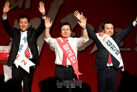 [포토] 부산 찾은 오세훈-황교안-김진태