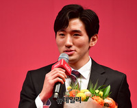 [포토] 수상소감 밝히는 박상영 선수