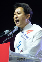 [포토] 지지호소하는 오세훈 한국당대표 후보