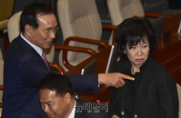 [포토] 대화 나누는 손혜원 무소속 의원