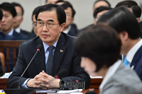 [포토] 의원들의 질문에 답하는 조명균 통일부장관