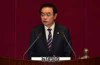 [포토] 교섭단체 대표연설 하는 장병완 민주평화당 원내대표