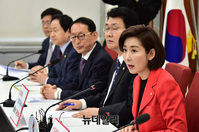 [포토] 청와대 특감반 진상조사단 회의, 발언하는 나경원