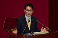 [포토] 비교섭단체 대표연설 하는 윤소하 정의당 원내대표