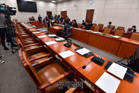 [포토] 더불어민주당 불참으로 국회 외통위 파행