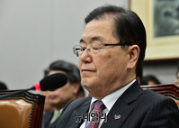 [포토] 눈 감고 있는 정의용 국가안보실장