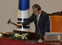 [포토] 국회 본회의 의사진행하는 문희상 국회의장