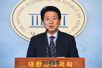 [포토] 민주당 원내대표 출마선언하는 노웅래