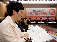 [포토] 이언주, 패스트트랙 관련 토론회 참석