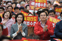 [포토] 대전 찾은 '황교안-나경원'