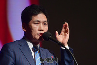 [포토] 한미자유우호의밤, 강연하는 김진 전 논설위원