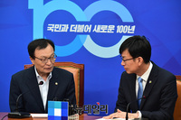 [포토] 이해찬 대표 찾은 김상조 청와대 정책실장