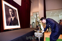 [포토] 이승만 대통령 54주기 추모식 참석한 황교안