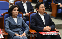 [포토] 의원총회 참석한 황교안-나경원