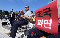[포토] 범시민사회단체연합 '조국파면 촉구 삭발식'