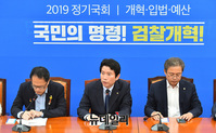 [포토] 검찰관련 발언하는 이인영 민주당 원내대표